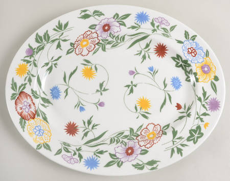 Flourish 14" Oval Serving Platter