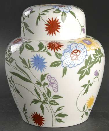 Flourish Large Ginger Jar & Lid