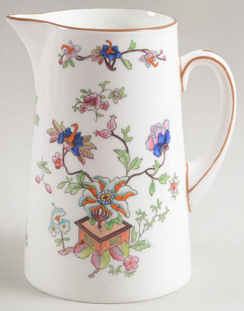 Flower Pot (Brown Trim, Smooth) 32 Oz Pitcher