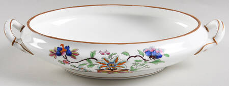 Flower Pot (Brown Trim, Smooth) Oval Vegetable No Lid