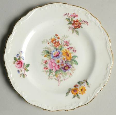Fragrance (9504, Raised Edge) Dessert/Pie Plate