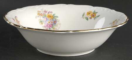 Fragrance (9504, Raised Edge) 9" Round Vegetable Bowl