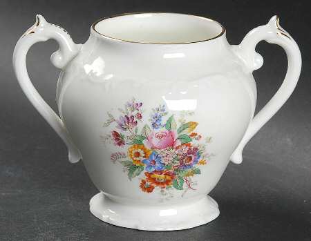 Fragrance (9504, Raised Edge) Sugar Bowl No Lid