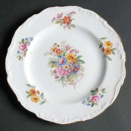 Fragrance (9504, Raised Edge) Salad Plate