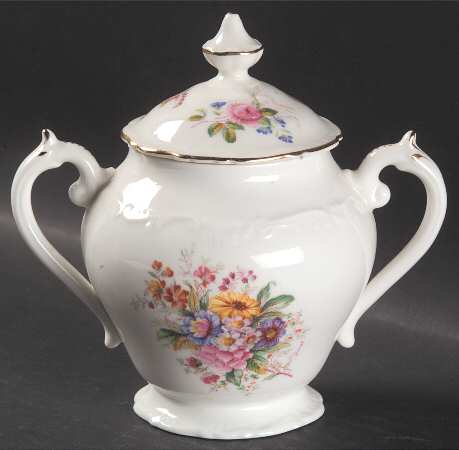 Fragrance (9504, Raised Edge) Sugar Bowl & Lid