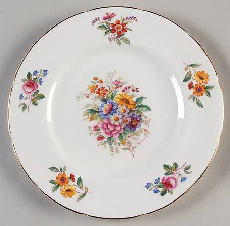 Fragrance (9054, Not Raised, Scalloped) Salad Plate