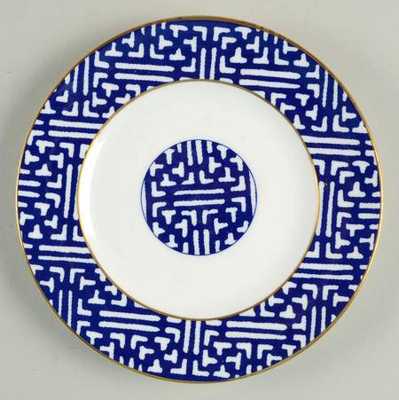 Fretwork Blue (Canton) Bread & Butter Plate