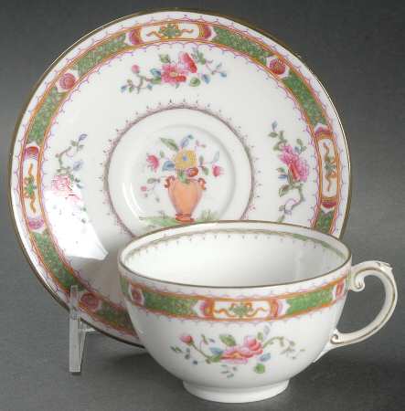 French Noble Flat Cup & Saucer Set