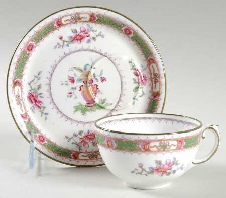 French Noble Dessert Plate & Cup Set