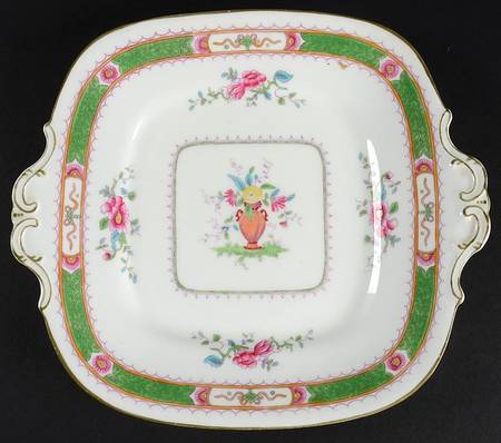 French Noble Square Handled Cake Plate