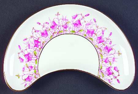 Harebell Pink Crescent Salad Plate
