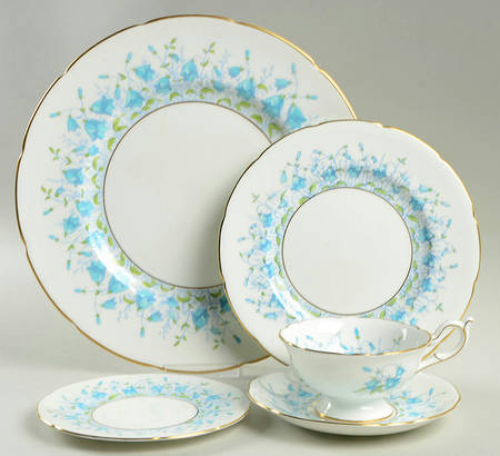 Harebell Turquoise 5 Piece Place Setting