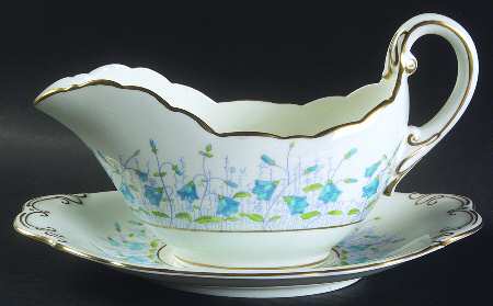 Harebell Turquoise Gravy Boat & Underplate