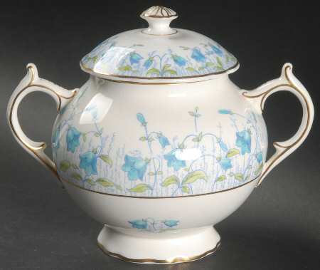 Harebell Turquoise Sugar Bowl & Lid