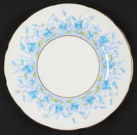 Harebell Turquoise Bread & Butter Plate