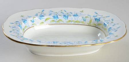 Harebell Turquoise 8" Rectangular Vegetable Bowl