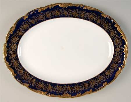 Hazelton Cobalt Blue 15" Oval Serving Platter