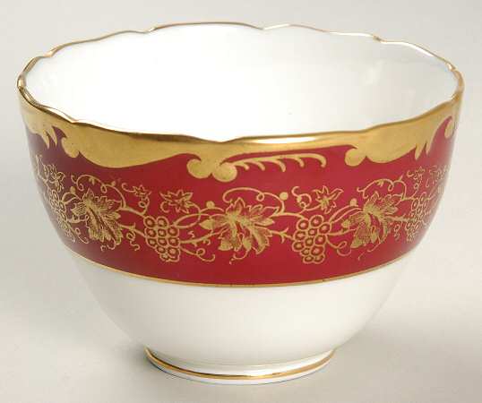 Hazelton Maroon Mini Open Sugar Bowl