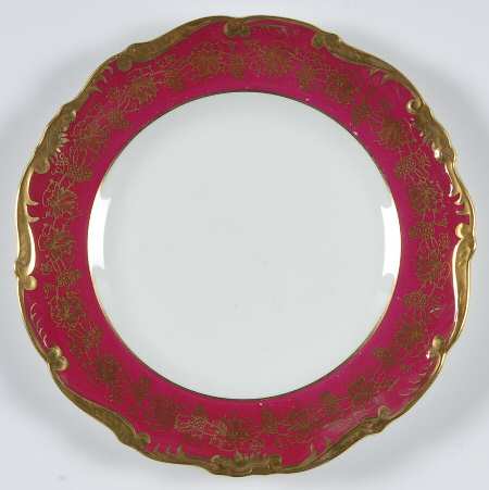 Hazelton Maroon Salad Plate