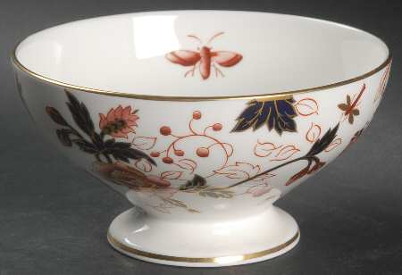 Hong Kong (New Backstamp, Mauve Flowers) Open Sugar Bowl