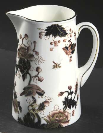 Hong Kong (New Backstamp, Mauve Flowers) 32 Oz Pitcher