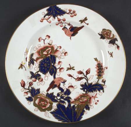 Hong Kong (New Backstamp, Mauve Flowers) 13" Chop Plate (Round Platter)