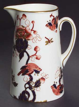 Hong Kong (New Backstamp, Mauve Flowers) 12 Oz Pitcher