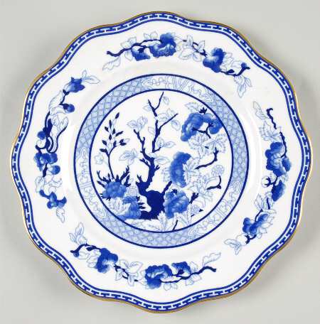 Indian Tree Blue Luncheon Plate