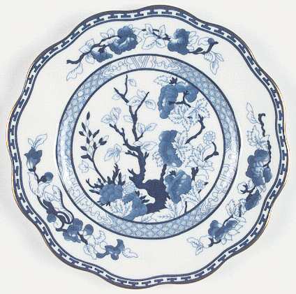 Indian Tree Blue Salad Plate