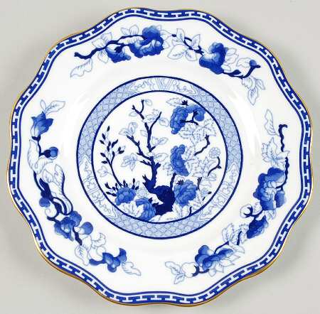 Indian Tree Blue Dessert/Pie Plate
