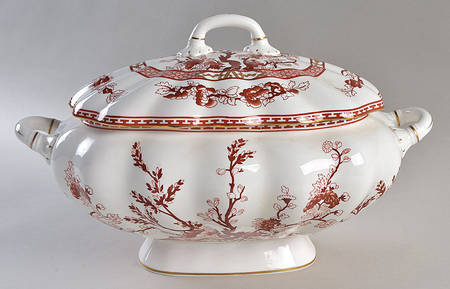 Indian Tree Coral (Scalloped) Tureen &  Lid