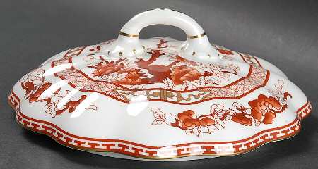 Indian Tree Coral (Scalloped) Lid for Round Vegetable