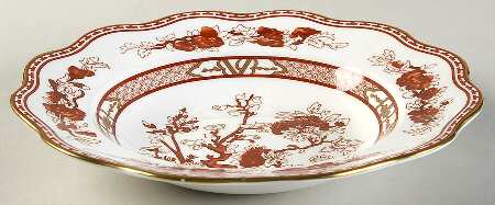 Indian Tree Coral (Scalloped) Large Rim Soup Bowl