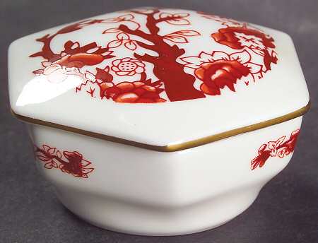 Indian Tree Coral (Scalloped) Hexagonal Box & Lid