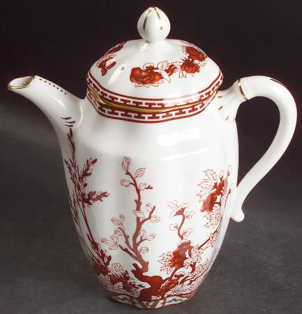 Indian Tree Coral (Scalloped) Coffee Pot & Lid