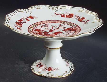 Indian Tree Coral (Scalloped) Round Compote (Height X Width)
