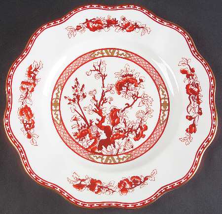 Indian Tree Coral (Scalloped) 12" Chop Plate (Round Platter)