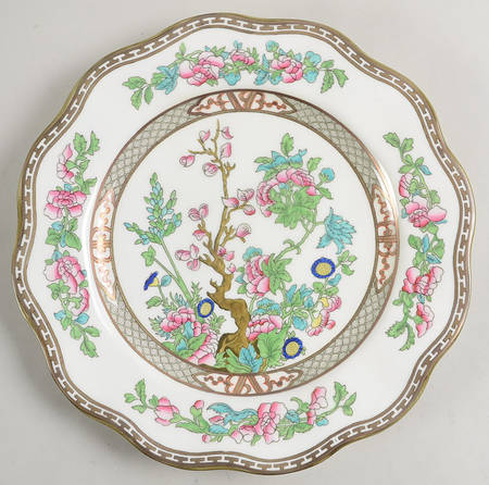 Indian Tree Multicolor (Scalloped, Older) Dinner Plate