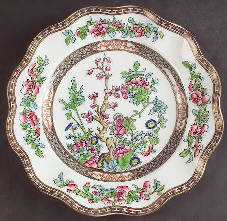 Indian Tree Multicolor (Scalloped, Older) Dinner Plate