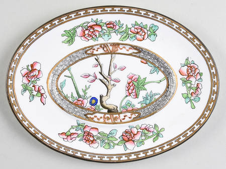 Indian Tree Multicolor (Smooth Edge) Underplate for Sauce Boat