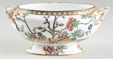 Indian Tree Multicolor (Smooth Edge) Sauce Boat No LId