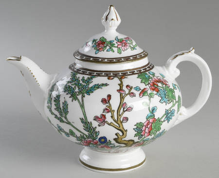 Indian Tree Multicolor (Smooth Edge) Teapot & Lid