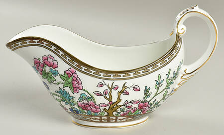 Indian Tree Multicolor (Smooth Edge) Gravy Boat