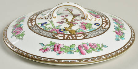 Indian Tree Multicolor (Smooth Edge) Lid for Round Vegetable
