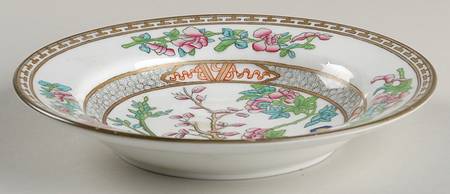 Indian Tree Multicolor (Smooth Edge) Rim Soup Bowl