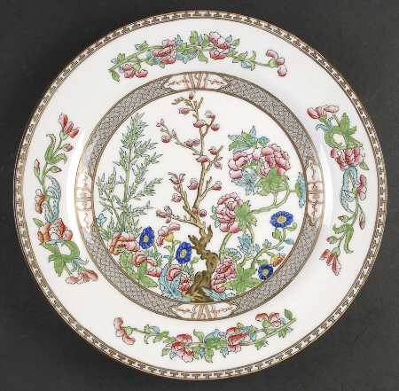 Indian Tree Multicolor (Smooth Edge) 12" Chop Plate (Round Platter)