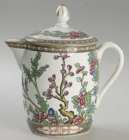 Indian Tree Multicolor (Smooth Edge) Hot Water Jug & Lid