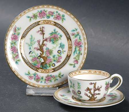 Indian Tree Multicolor (Smooth Edge) 3 Piece Toy Set (Cup/Saucer, Plate)