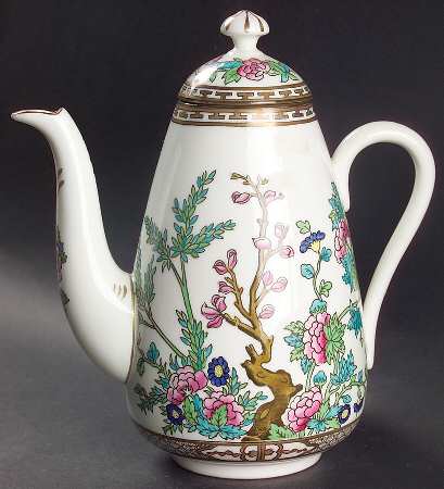 Indian Tree Multicolor (Smooth Edge) Mini Coffee Pot & Lid