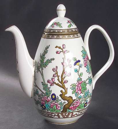 Indian Tree Multicolor (Smooth Edge) Small Coffee Pot & Lid